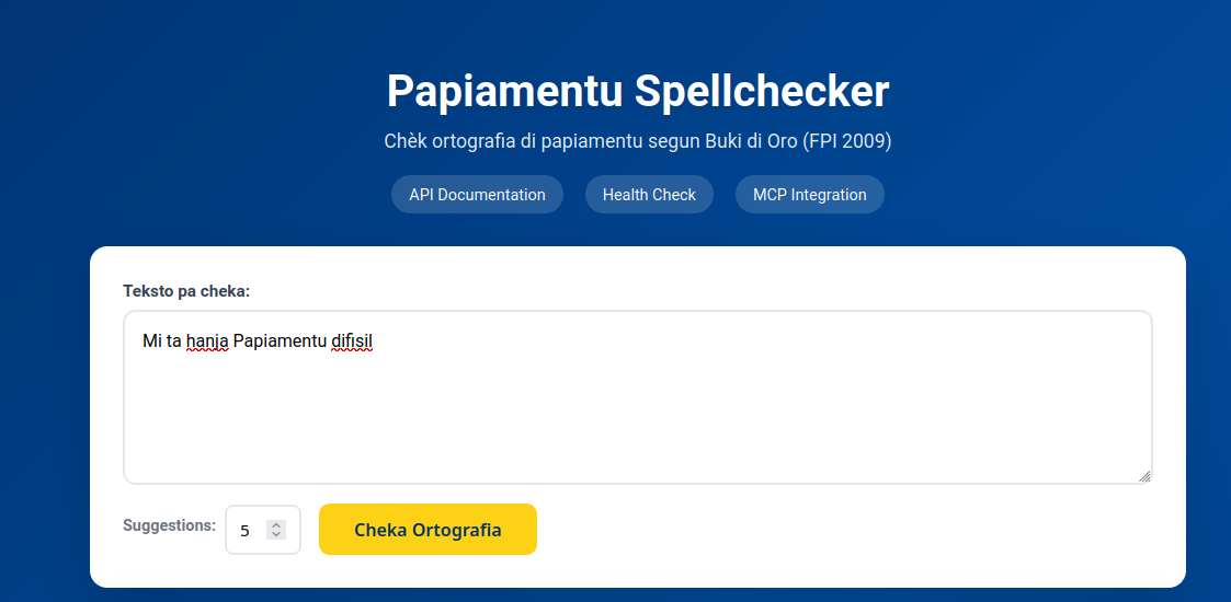 Un frase ku fout: "Mi ta hanja Papiamentu difisil"